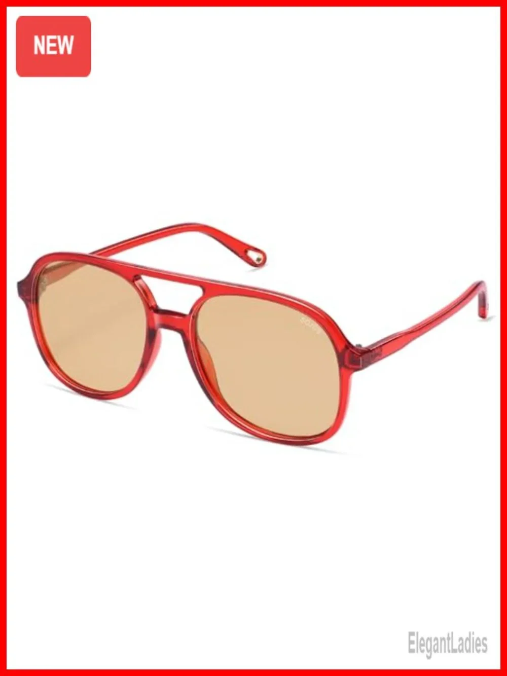 Retro Polarized Aviator Sunglasses Square Frame UV400 Protection